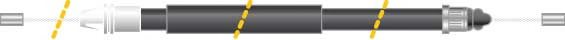 MGA CF5697 Cable, parking brake